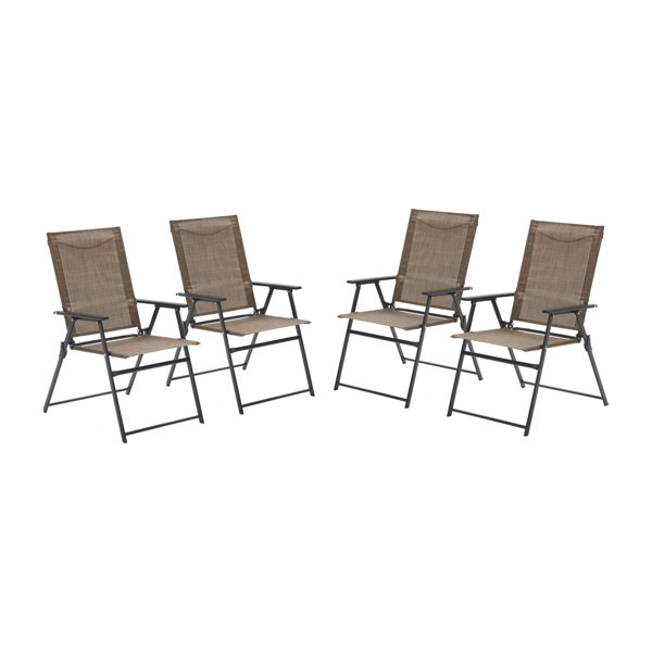 Vicllax Folding Patio Dining Chair (Set Of 4) Wayfair